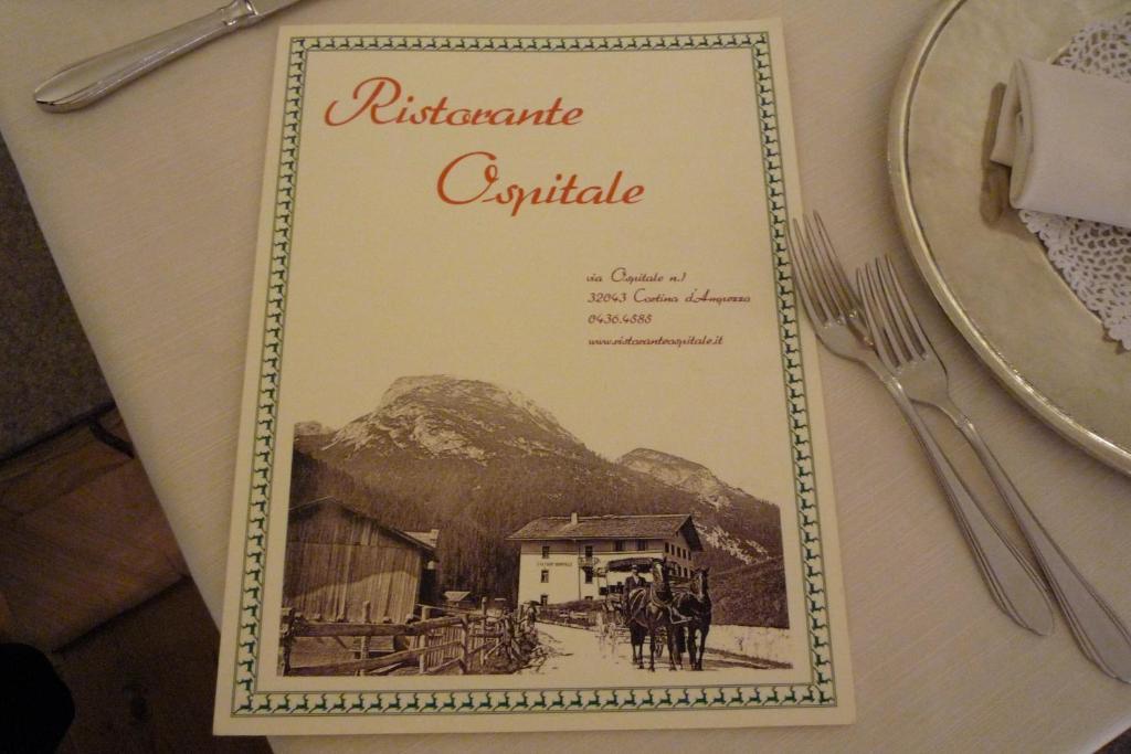 Ristorante Rifugio Ospitale Hotel Cortina d'Ampezzo Bagian luar foto